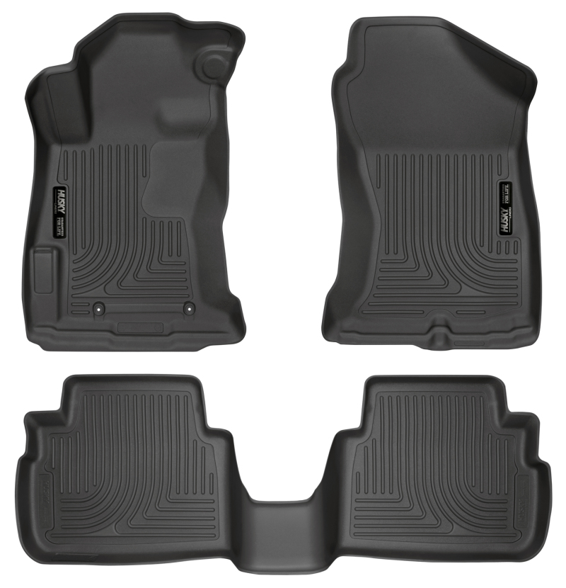 Husky Liners 2017 Subaru Impreza Weatherbeater Black Front & 2nd Seat Floor Liners thumbnail 2