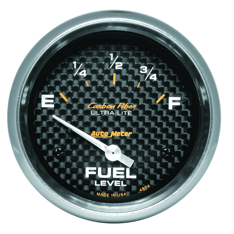 Autometer AP 65+ GM 2-5/8in Fuel Level Carbon Fiber Electric Gauge Pod thumbnail 2