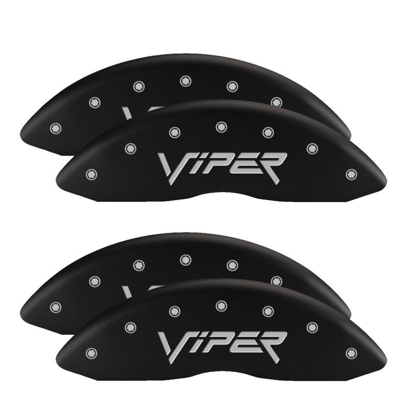 MGP 4 Caliper Covers Engraved Front & Rear MGP Red finish silver ch thumbnail 5