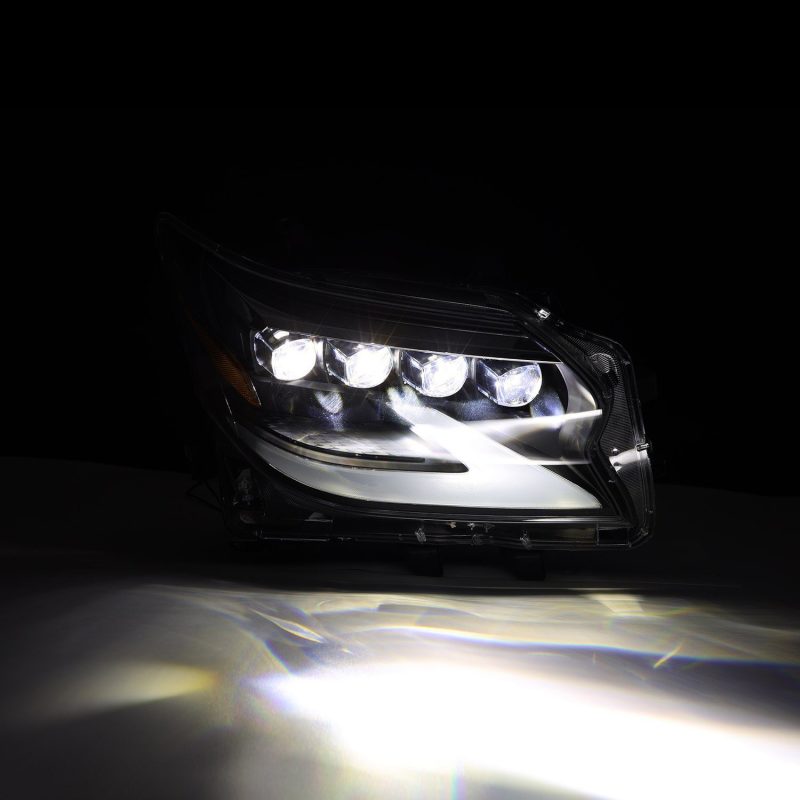 AlphaRex 14-19 Lexus GX 460 NOVA LED Projector Headlights Plank Style Black w/Activ Light/Seq Signal thumbnail 4
