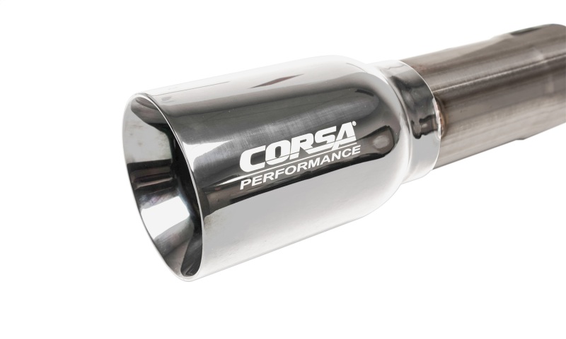 Corsa Sport Exhaust Systems for 2017-2022 COLORADO - 14928USA System, Sport, Cat-back, Single, Stainless Steel, Natural, Polished Tip with American Flag Logo, Side Exit, Chevrolet, 3.6L, Kit thumbnail 6