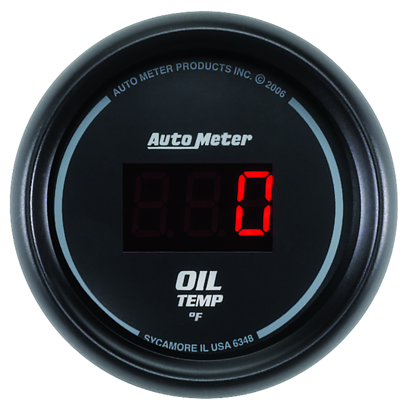 Autometer Black 0-400F Digital Oil Temp Gauge thumbnail 3
