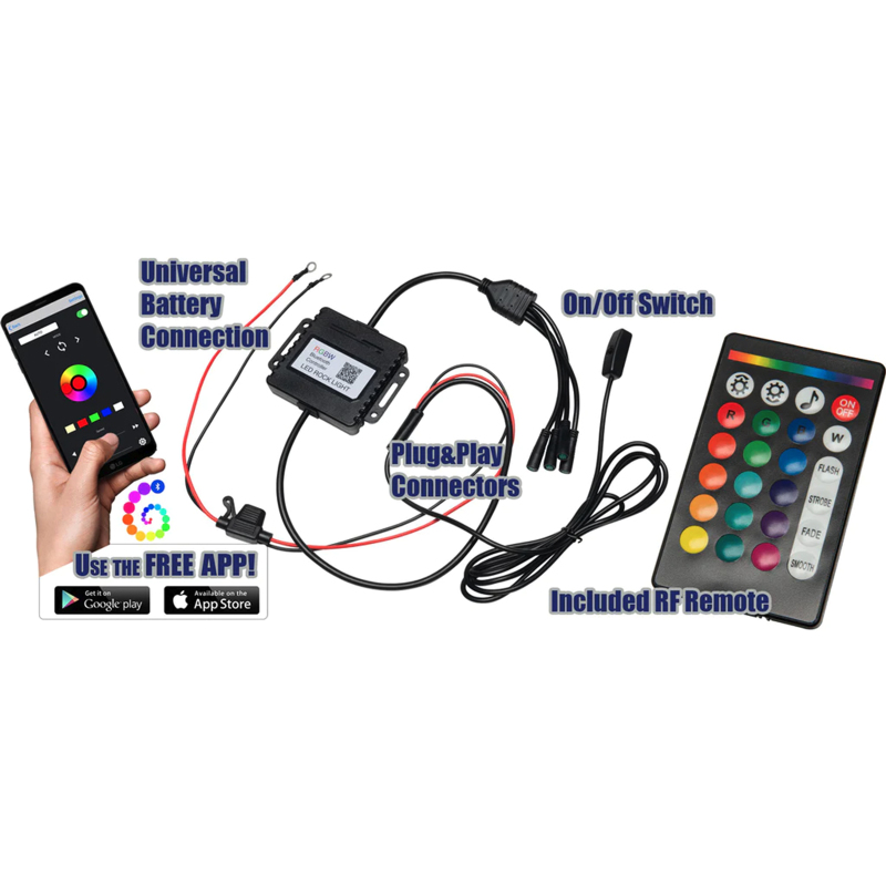 ORACLE Lighting LED Illuminated Wheel Rings - ColorSHIFT RGB+W thumbnail 4