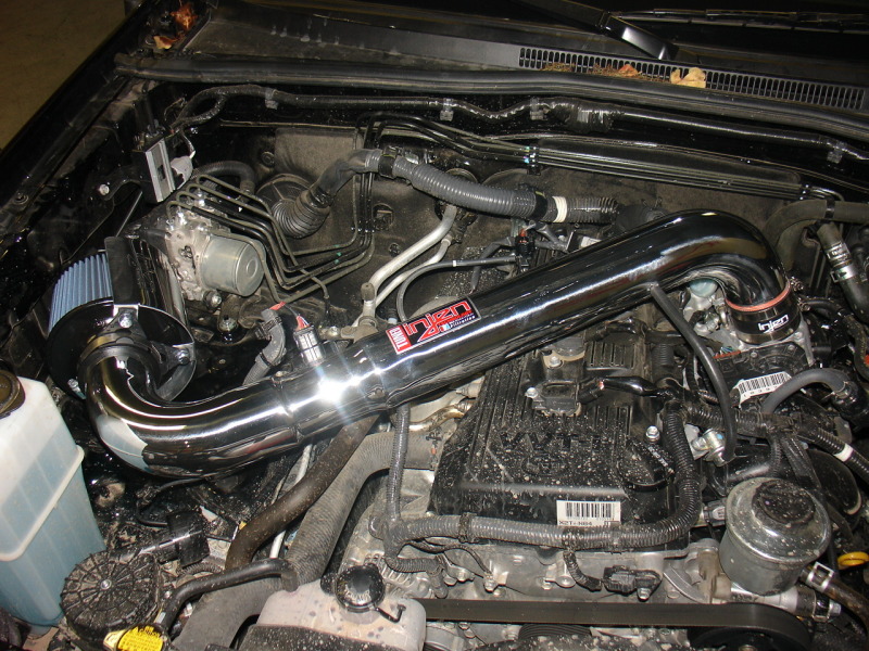 Injen 05-20 Toyota Tacoma 2.7L Wrinkle Blk Power-Flow Air Intake w/MR Tech/Heat Shield/Nano Filter thumbnail 6