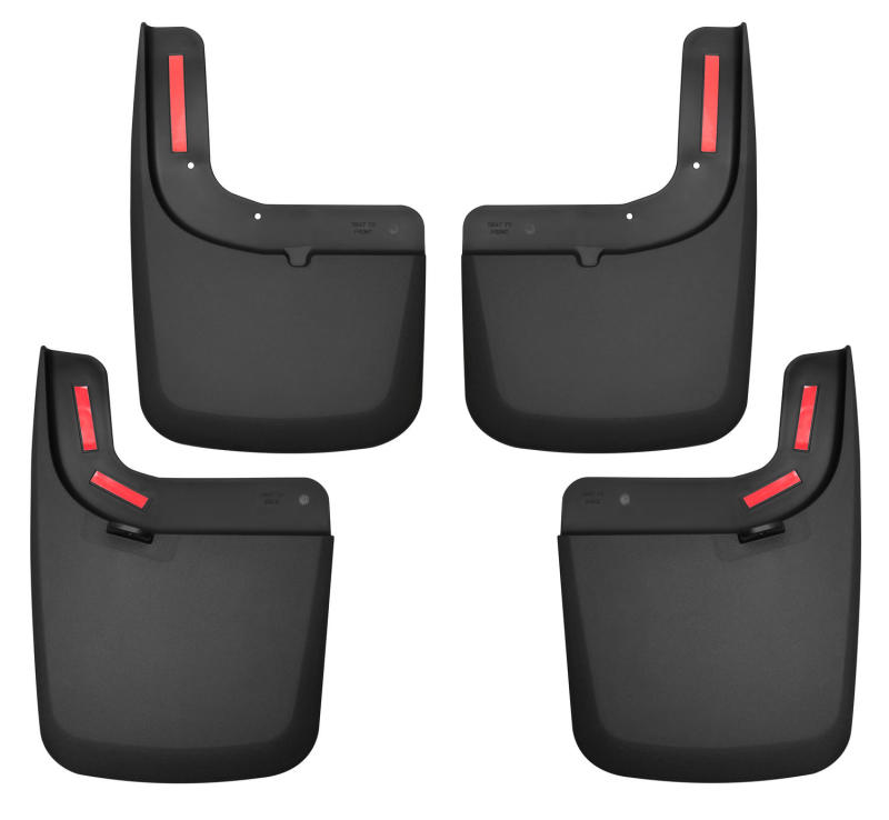 Husky Liners 17 Ford F-250 Super Duty / F-350 Super Duty Front and Rear Mud Guards (w/ Flares) Black thumbnail 5