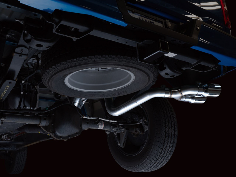 AWE Tuning 0FG 21+ Ford F150 Dual Side Exit Cat-Back Exhaust- 4.5in Chrome Silver Tips thumbnail 6
