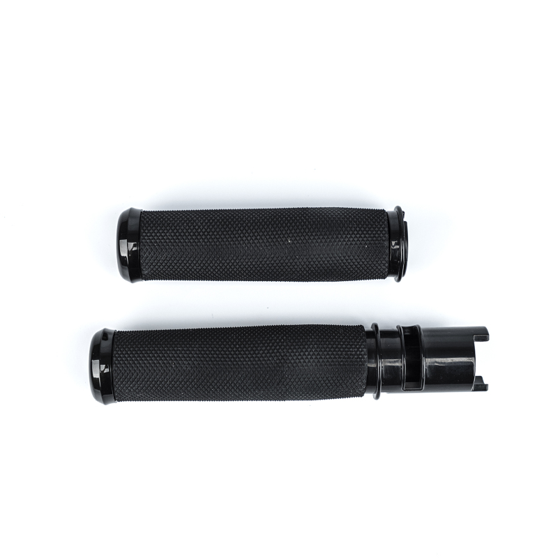 Bikers Choice Billet Aluminum Black Throttle-By-Wire Contour Grips