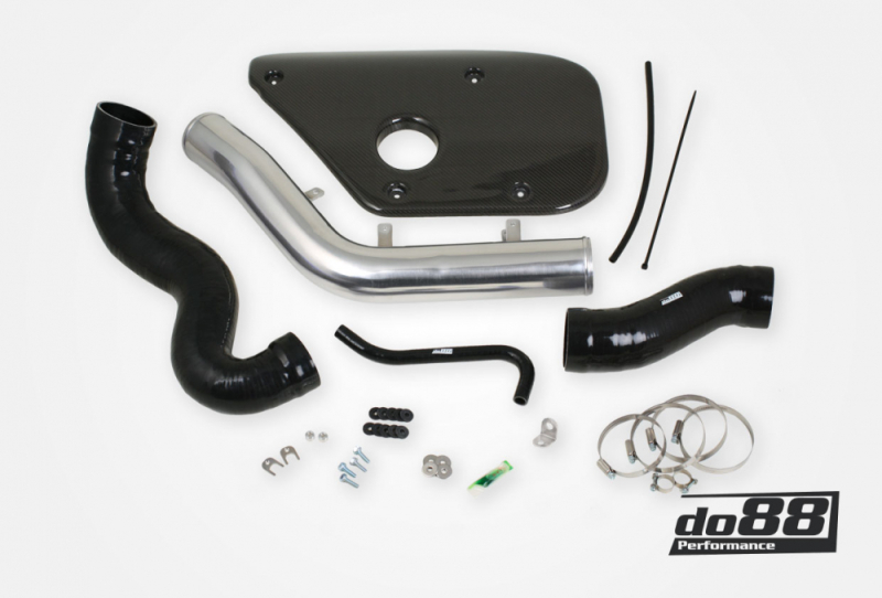 do88 Volvo S60 V60 V70 T6 Inlet Pipe Black Hoses Carbon fiber cover