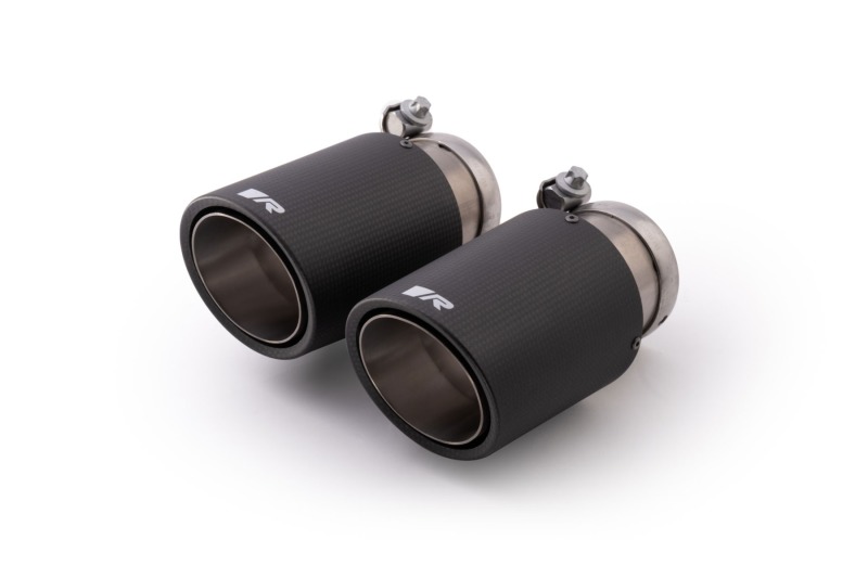 Remus Carbon 84mm Angled Titanium Internals w/Adjustable Clamp Tail Pipe Set (Quad Tips) (4x rms0006 83CTSR)