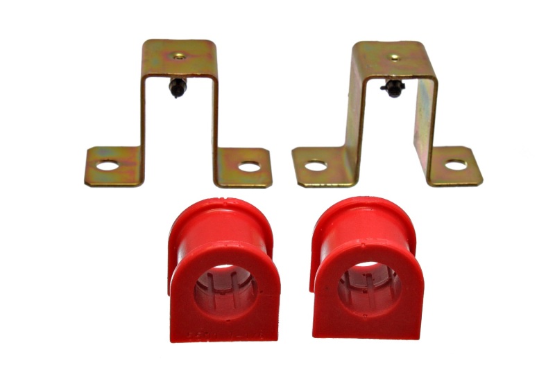 Energy Suspension 94-04 Ford Mustang Red 30mm Front Sway Bar Bushing Set-Reuse Outer Bracket thumbnail 4