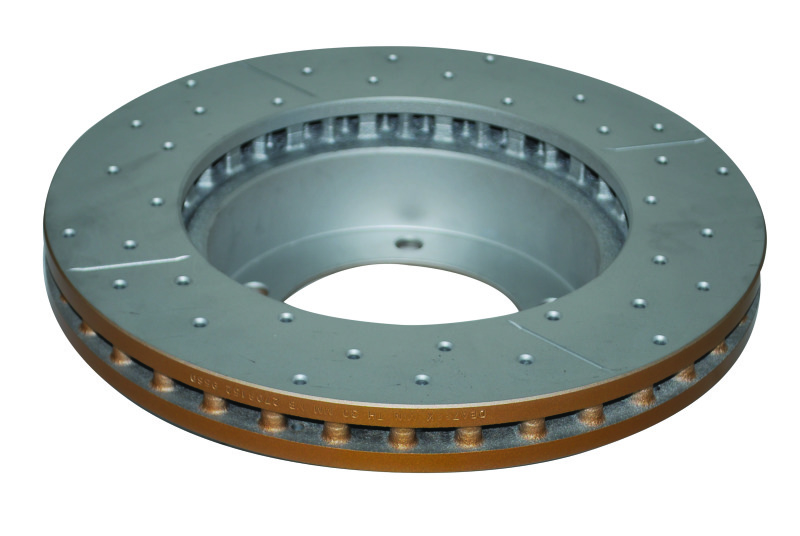 DBA Street Series X-Gold Disc Brake Rotors DBA788X Rotor, Cross-Drilled, Slotted, X-Gold, Uni-Directional, Lexus, Toyota, Front, Each thumbnail 4