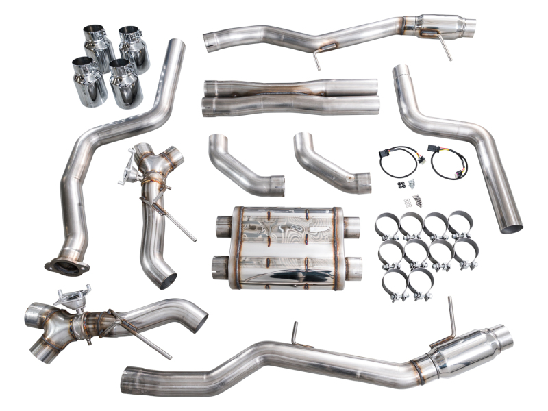 AWE Tuning 22-26 Cadillac CT5-V Blackwing SwitchPath Exhaust - Chrome Silver Tips thumbnail 3