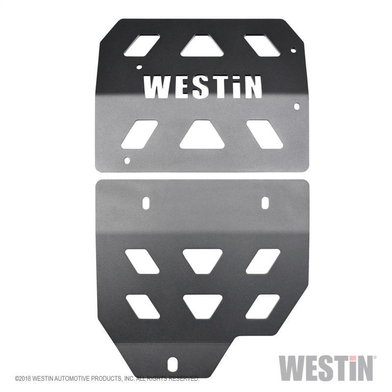 Westin 18-22 Jeep Wrangler JL Transmission Pan Skid Plate - Textured Black thumbnail 8