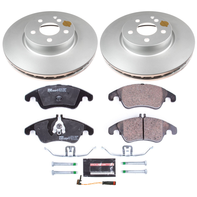 Power Stop 14-16 Mercedes-Benz E250 Front & Rear Euro-Stop Brake Kit (1x psbESK5792, 1x psbESK7745) thumbnail 7