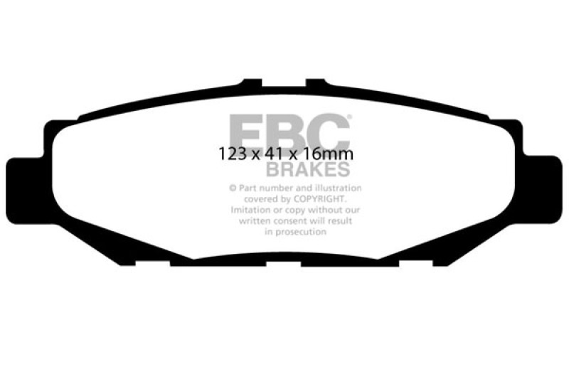 EBC 93-97 Lexus GS300 3.0 Yellowstuff Rear Brake Pads thumbnail 4