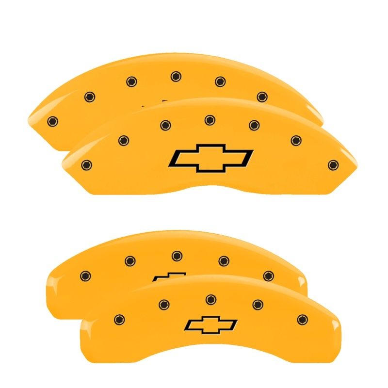 MGP 4 Caliper Covers Engraved Front & Rear MGP Yellow Finish Black Characters 2008 Audi S4 thumbnail 5