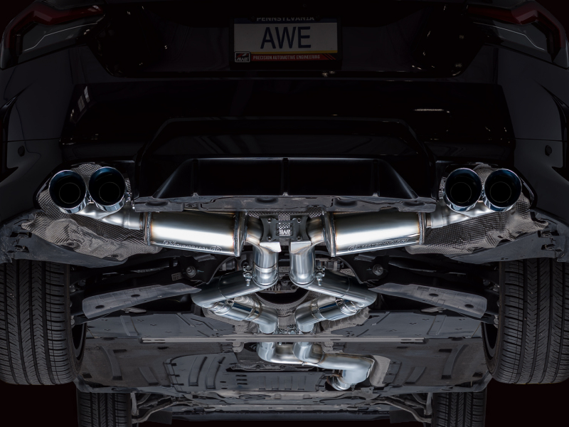 AWE Tuning 22-26 BMW M240i (G42) Touring Edition Exhaust - Chrome Silver Tips thumbnail 5