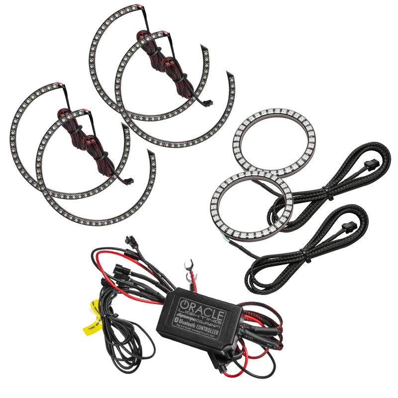Oracle 0814 Dodge Challenger Dynamic Surface Mount Headlight/Fog Light Halo Kit COMBO