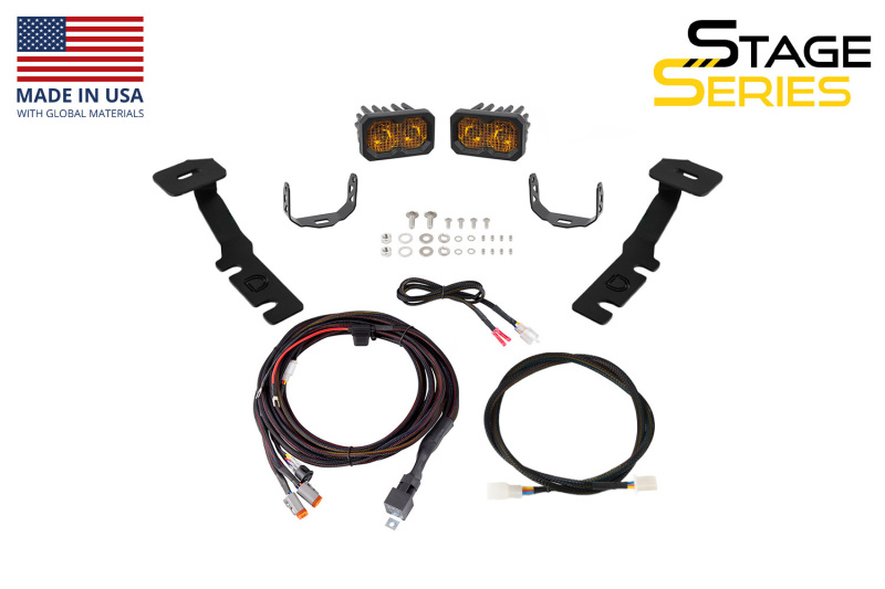 Diode Dynamics 19-25 Toyota RAV4 Stage Series Ditch Light Bracket Kit