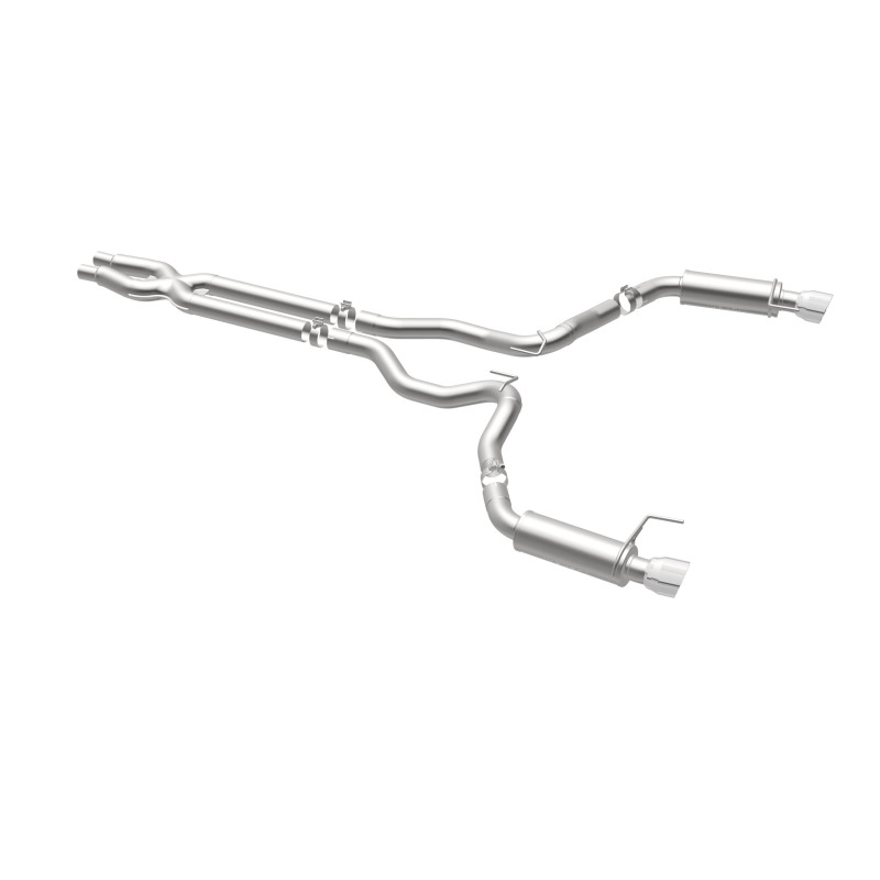MagnaFlow Cat Back, SS, 3in, Competition, Dual Split Polished 4.5in Tips 2015 Ford Mustang GT V8 5.0 thumbnail 7