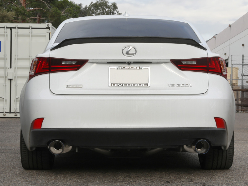 aFe POWER Takeda 16-17 Lexus IS200t L4-2.0L (t) 2.5in-3in 304 SS CB Exhaust w/ Blue Tip thumbnail 8
