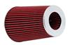 K&N Universal Air Filter Chrome Round Tapered Red -4in Flange ID x 1.125in Flange Length x 5.5in H thumbnail 4