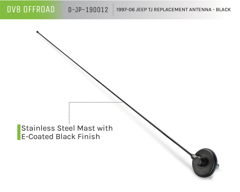 1997-06 Jeep TJ Replacement Antenna Black - Image 8
