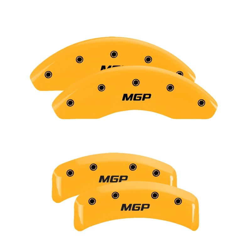 MGP 4 Caliper Covers Engraved Front & Rear MGP Yellow Finish Black Char 2001 Toyota MR2 Spyder thumbnail 4