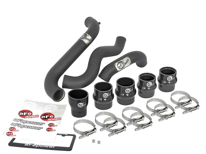 BladeRunner 3 IN Aluminum Hot and Cold Charge Pipe Kit Black