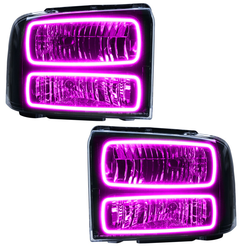 Oracle 05-07 Ford F-250/350 SMD HL - Black - ColorSHIFT w/o Controller thumbnail 7