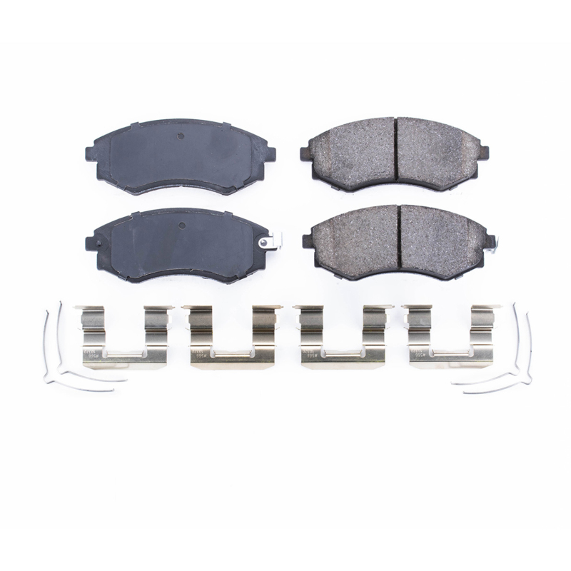 Power Stop 92-01 Hyundai Elantra Front Z17 Evolution Ceramic Brake Pads w/Hardware thumbnail 7