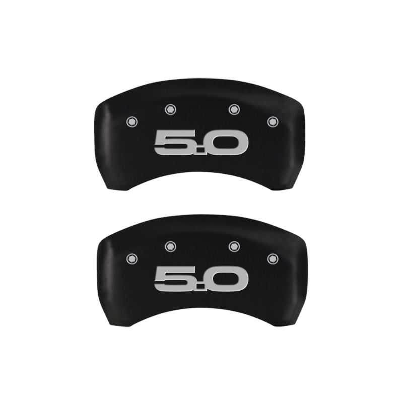 MGP 4 Caliper Covers Engraved Front & Rear MGP Black finish silver ch thumbnail 2