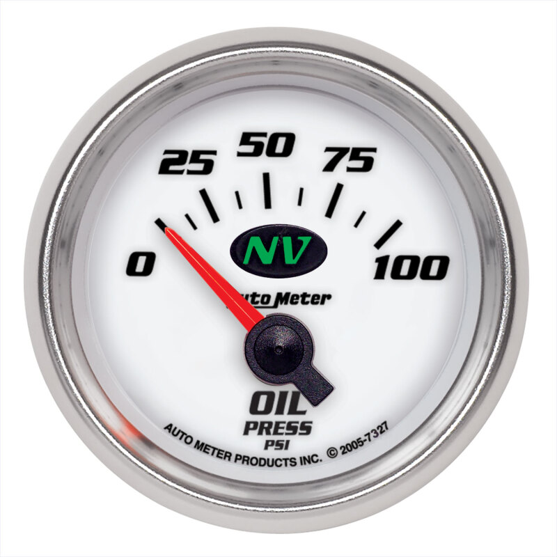 AutoMeter Gauge Oil Pressure 2-1/16in. 100PSI Electric NV thumbnail 3