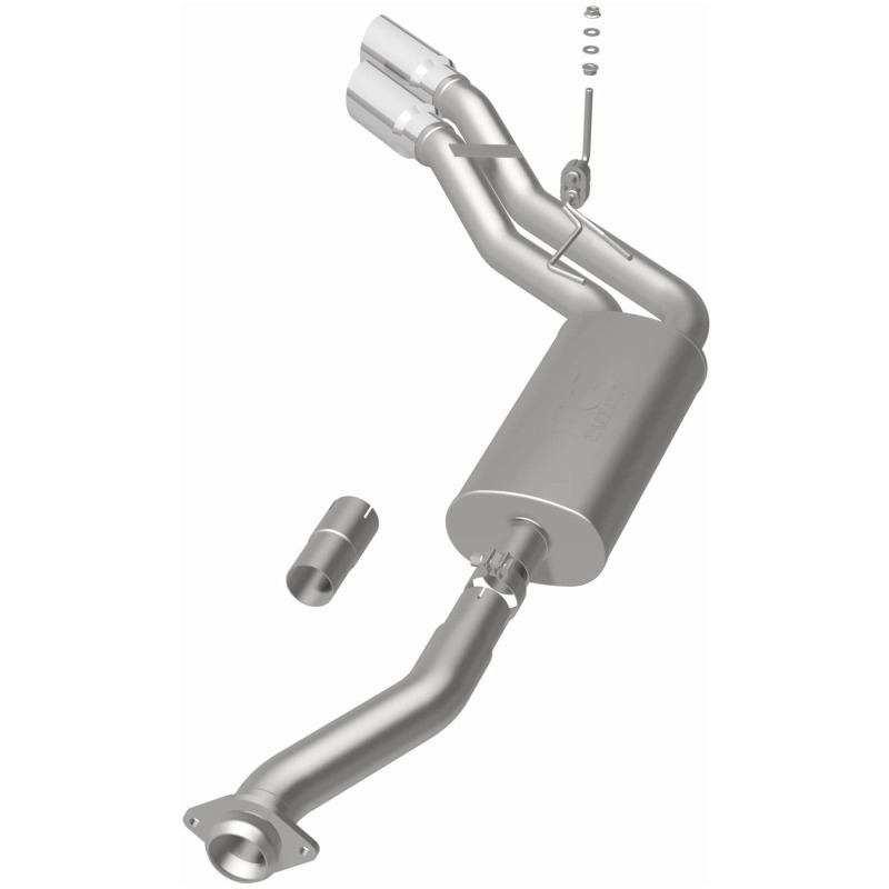 MagnaFlow 11-13 Ford F-150 Pickup Dual Same Side Before P/S Rear Tire Stainless CatBack Perf Exhaust thumbnail 5