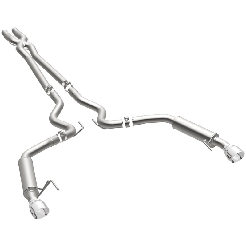 MagnaFlow Cat Back, SS, 2.5in, Competition, Dual Split Polished 4.5in Tips 2015 Ford Mustang V6 3.7L thumbnail 8