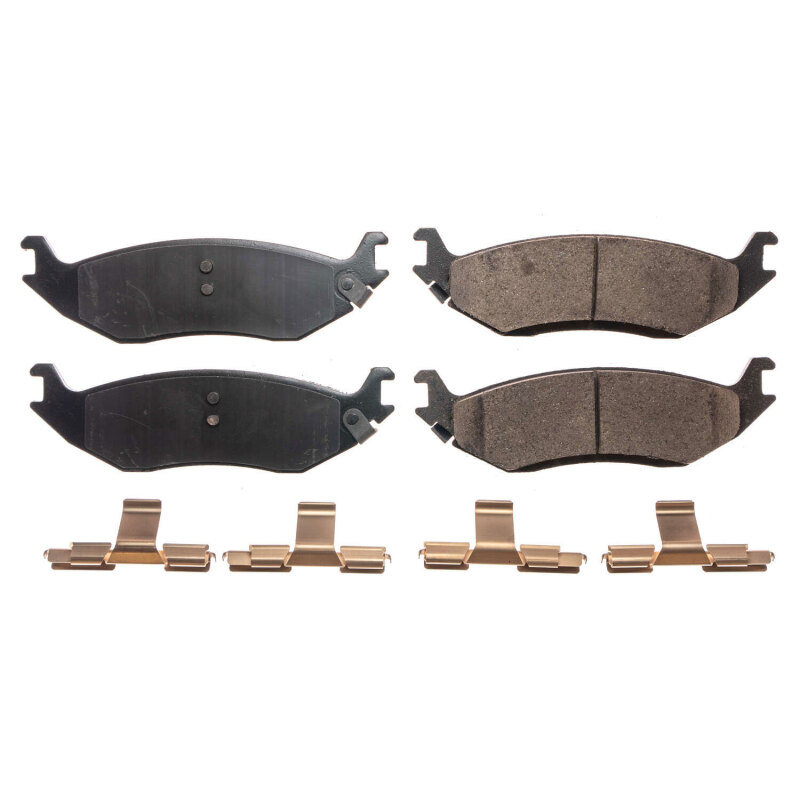Power Stop 07-09 Chrysler Aspen Rear Z17 Evolution Ceramic Brake Pads w/Hardware thumbnail 7