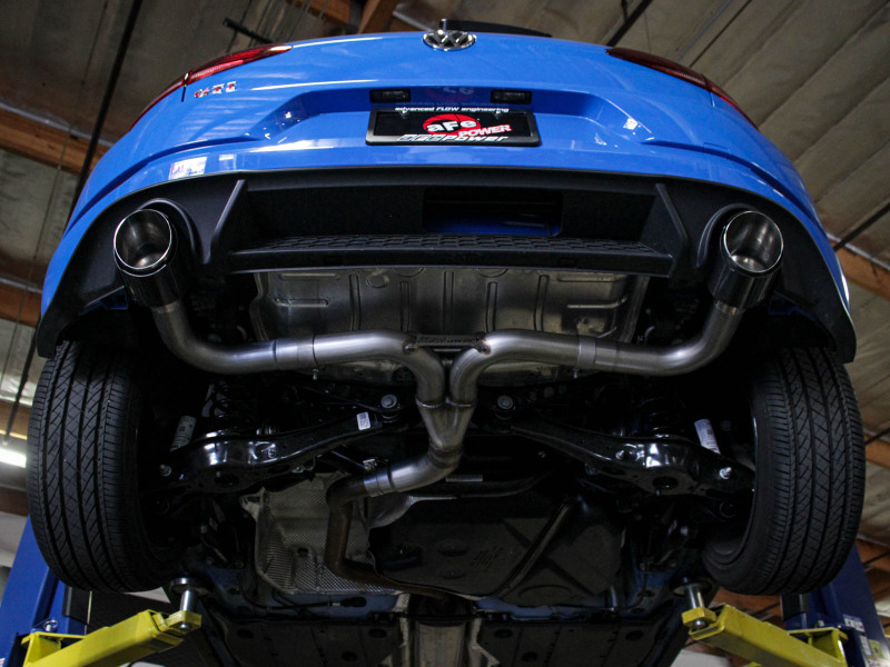 aFe 18-20 VW GTI (MK7.5) 2.0L MACH Force-Xp 3in to 2.5in 304 SS Axle-Back Exhaust System-Black Tips thumbnail 9