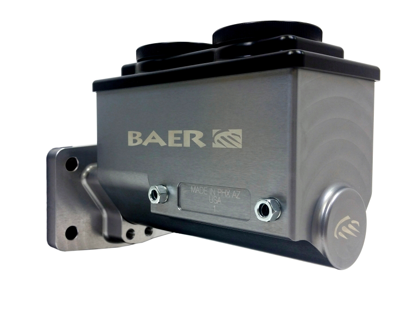 Baer Brakes Mopar 15/16in Bore Remaster 4-Bolt Right Port Master Cylinder Assembly - Gray