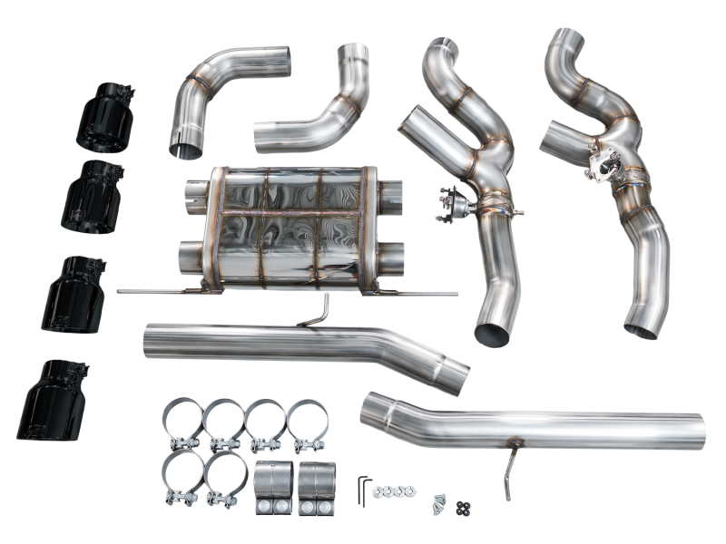 AWE Tuning 20-25 BMW X3 M/M Comp (F97) AWD SwitchPath Axle-Back Exhaust - Diamond Black Tips