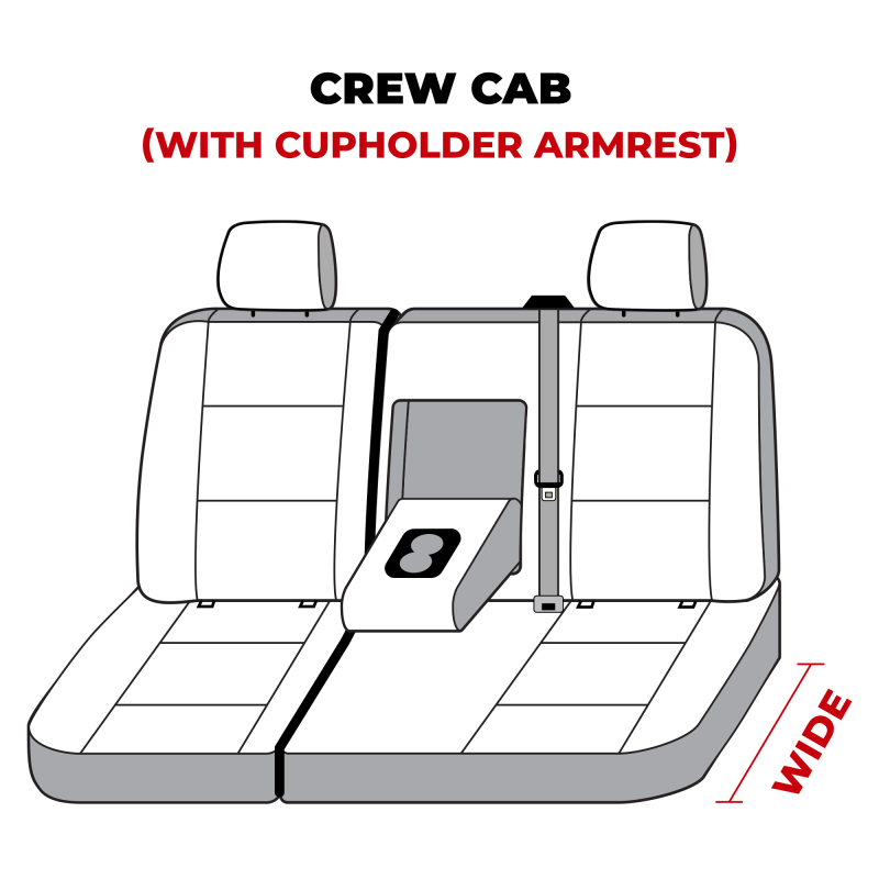 Covercraft 07-13 GMC Sierra Polycotton SeatSaver Custom Second Row Seat Covers - Taupe