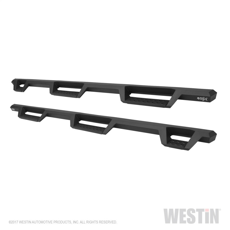 Westin 10-18 Dodge Ram Crew Cab 5ft & 6ft Bed HDX Drop Wheel-To-Wheel Nerf Step Bars - Text. Blk thumbnail 3