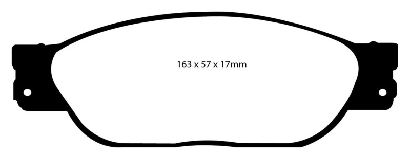 EBC S1 Brake Pad and Rotor Kit (1x ebcRK950, 1x ebcUD805) thumbnail 5