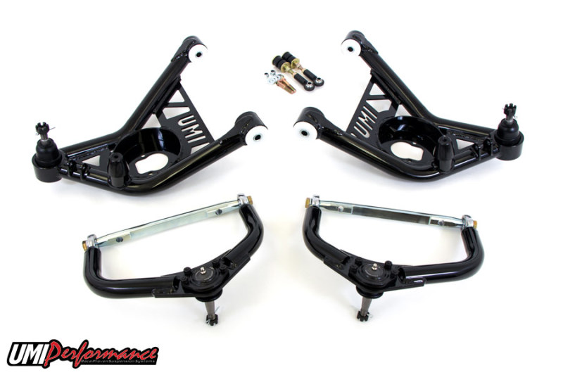UMI Performance 70-81 GM F-Body Front A-arm Kit Delrin Bushings Adj Tall Ball Joints thumbnail 2