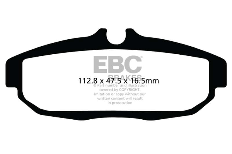 EBC 12 Ford Mustang 5.8 Supercharged (GT500) Shelby Yellowstuff Rear Brake Pads thumbnail 5