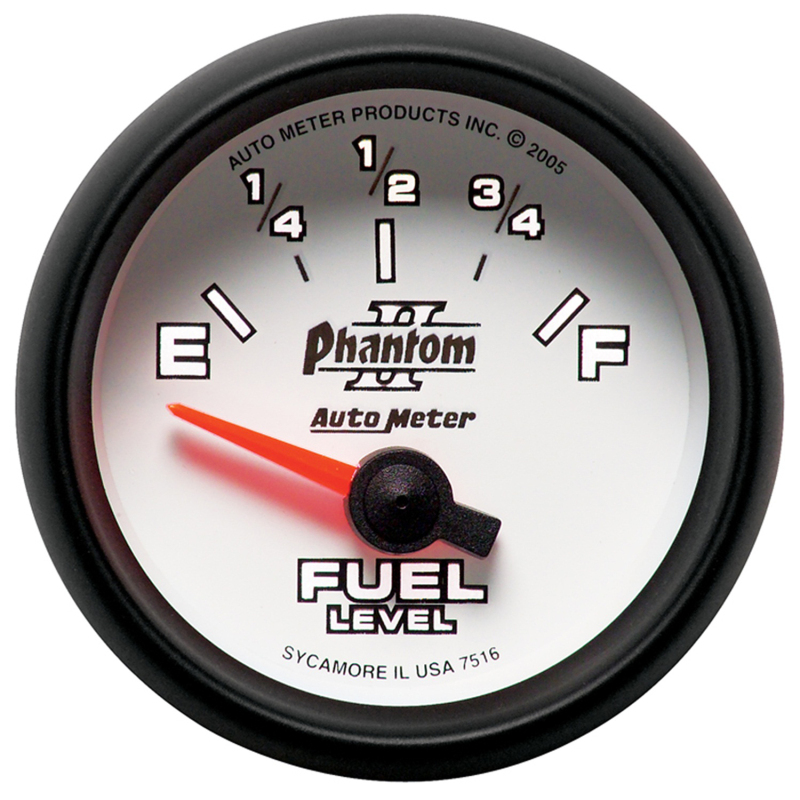 Autometer Phantom II 2-1/16in 240E - 33F OHM Electric Fuel Level Gauge thumbnail 7