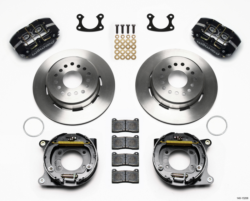 Wilwood Dynapro Dust-Boot P/S Park Brake Kit Small Ford 2.50in Offset