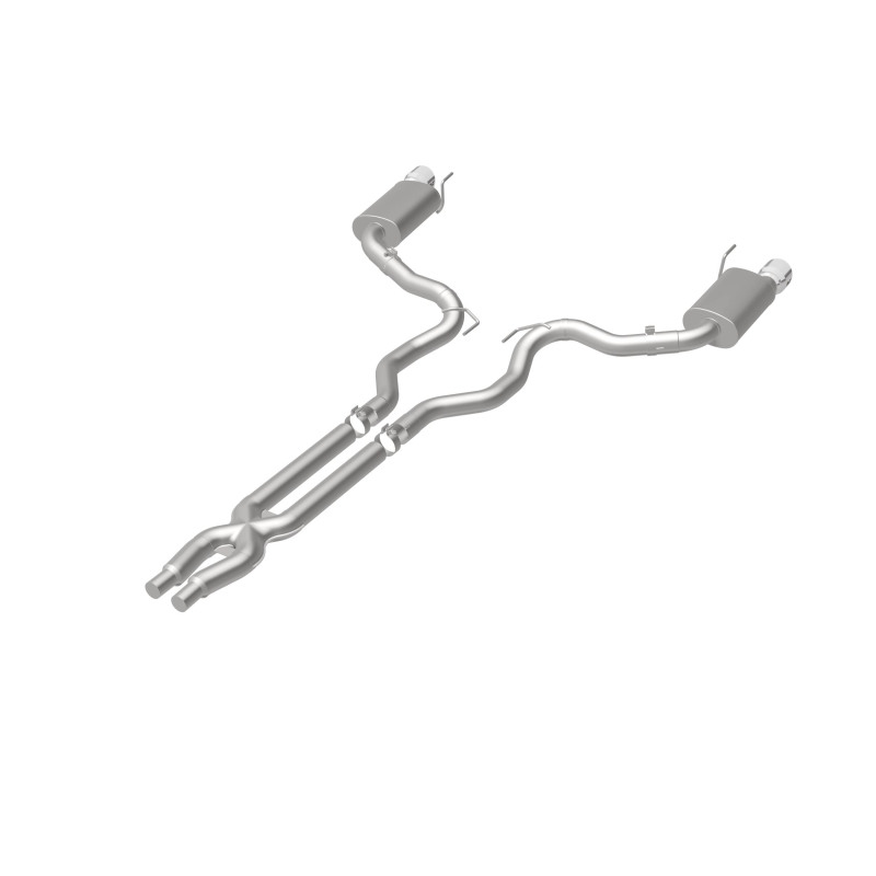 MagnaFlow Cat Back, SS, 3in, Street, Dual Split Polished 4.5in Tips 2015 Ford Mustang GT V8 5.0L thumbnail 7