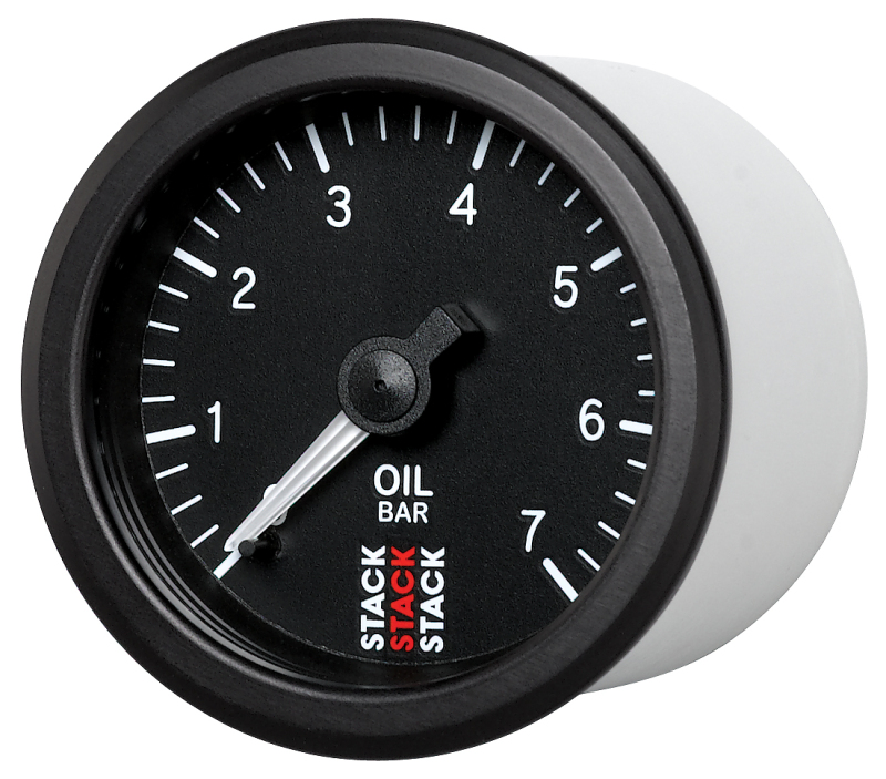Autometer Stack Instruments 52mm 0-7 BAR M10 (M) Mechanical Oil Pressure Gauge - Black thumbnail 5