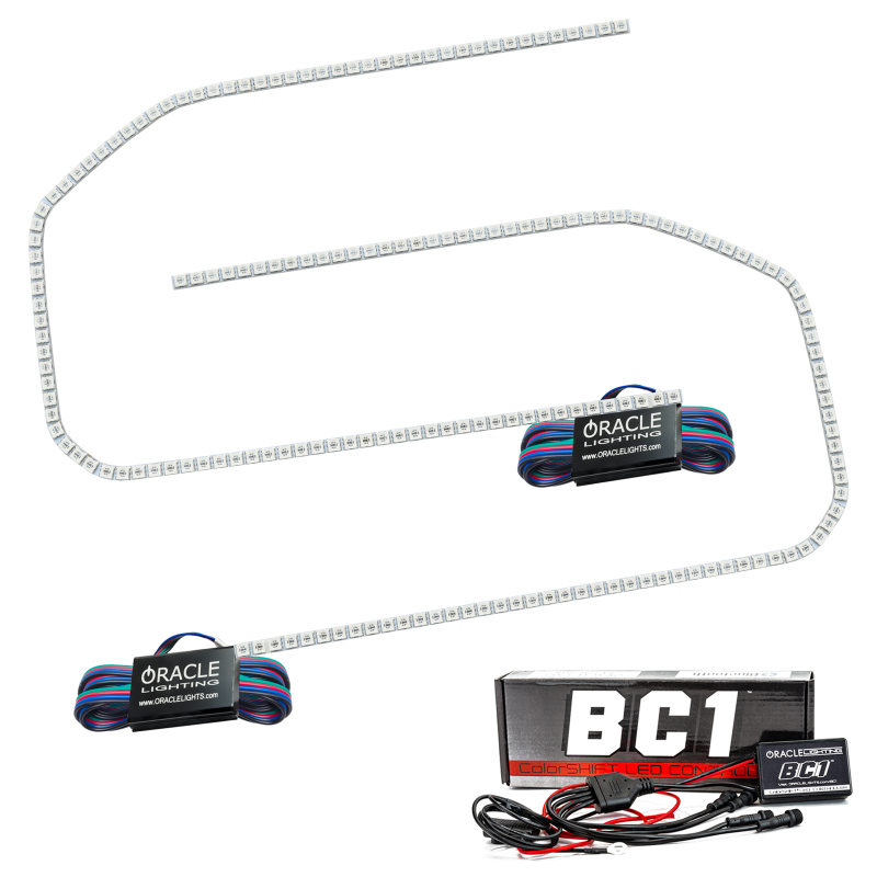 Oracle 16-18 GMC Sierra Headlight DRL Upgrade Kit - ColorSHIFT w/ BC1 Controller thumbnail 2