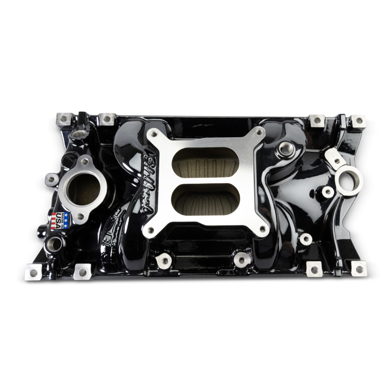 Edelbrock Performer EPS Intake Manifolds 2716-BP Manifold, Vortec, Dual Plane, Aluminum, Black Plasma Coated, Chevy, Vortec, E-Tec, Each thumbnail 4